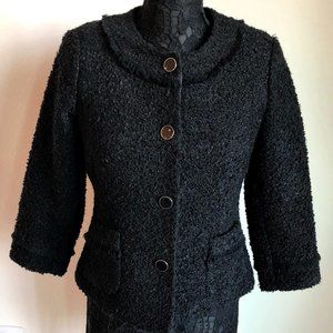 Karl Lagerfeld - Black Boucle Blazer - Sz 6 - EUC